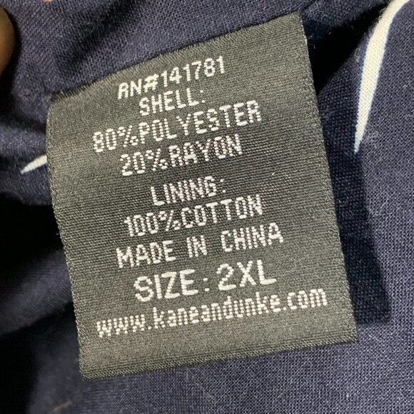Kane & Unke Vest Mens 2XL Blue Snap Front Sleeveless Quilted Pockets Lined - Picture 11 of 11
